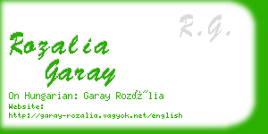 rozalia garay business card